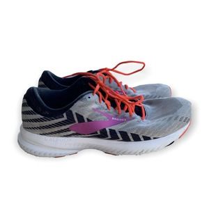 Brooks Launch 6 Womens SIZE 10 silver purple